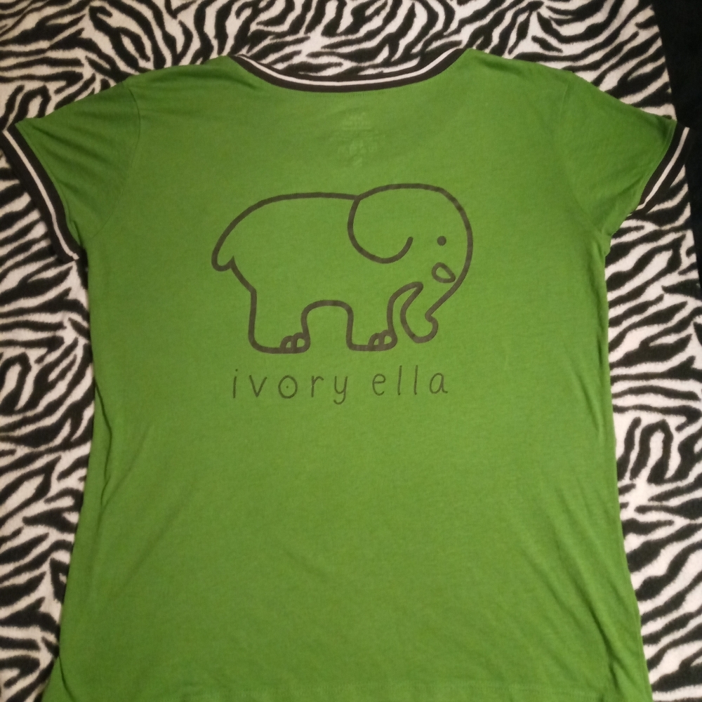 ivory ella tee shirt, sm/med